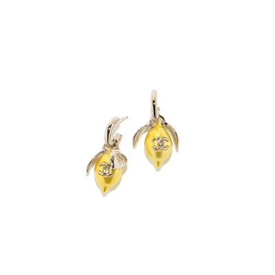 CHANEL LEMON-SHAPED EARRINGS